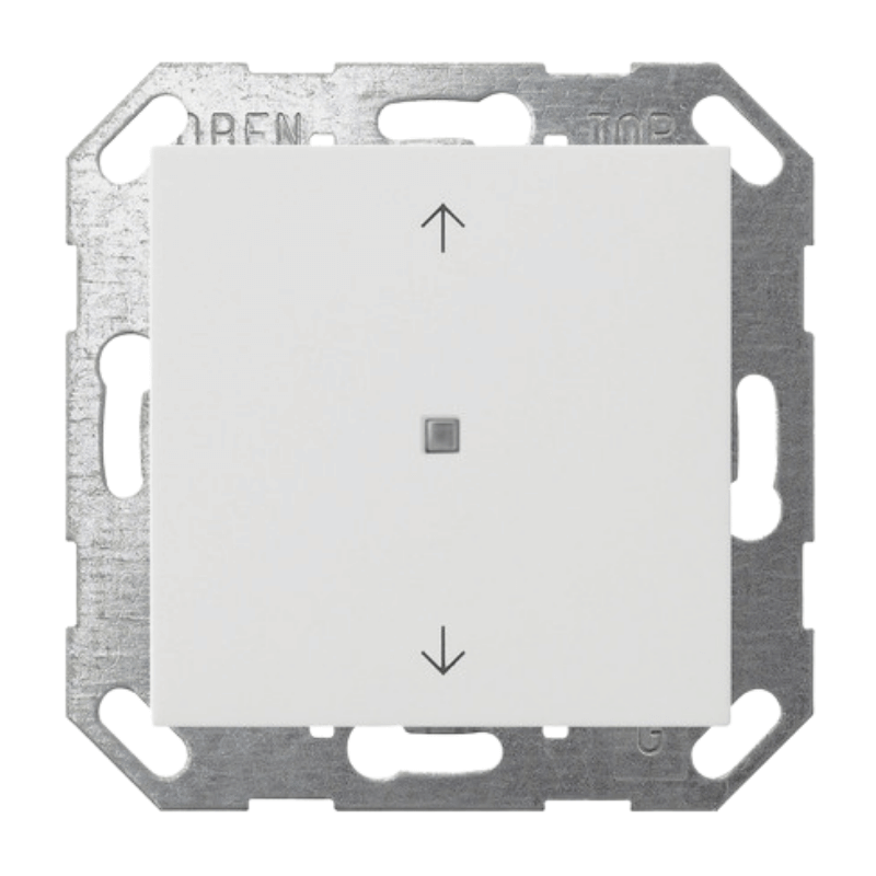 Gira KNX-Tastsensor 517203 – System 55, 1-fach, Pfeile, reinweiß glänzend