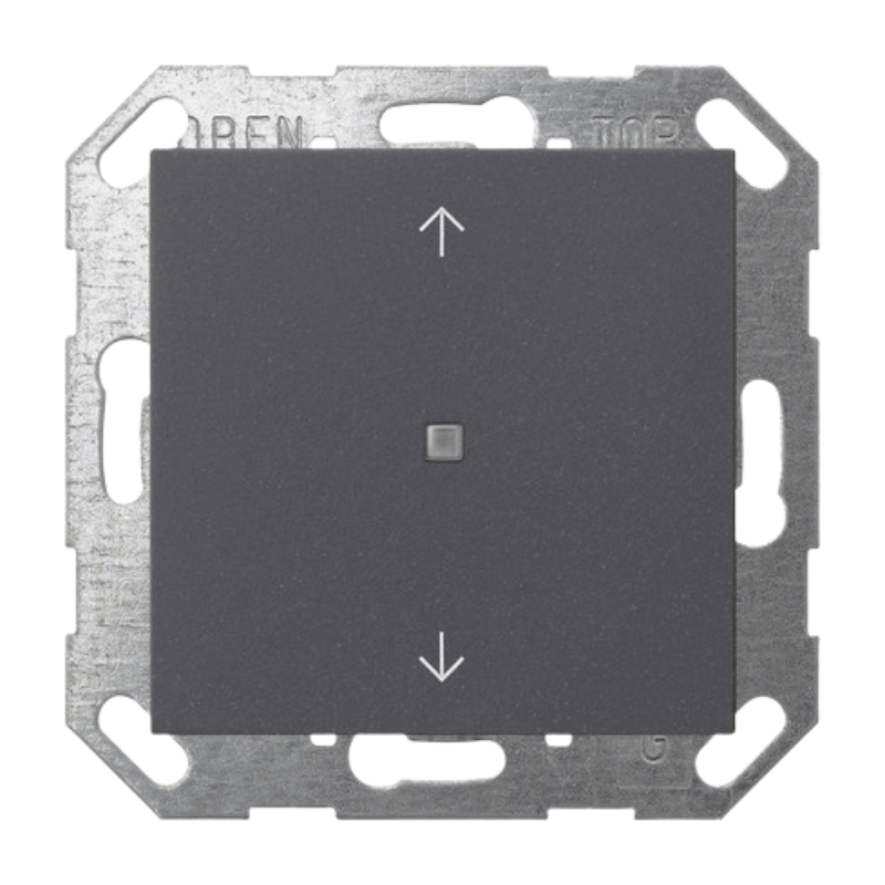 Gira KNX-Tastsensor 517228 – System 55, OneKNX, 1-fach, Pfeile, anthrazit