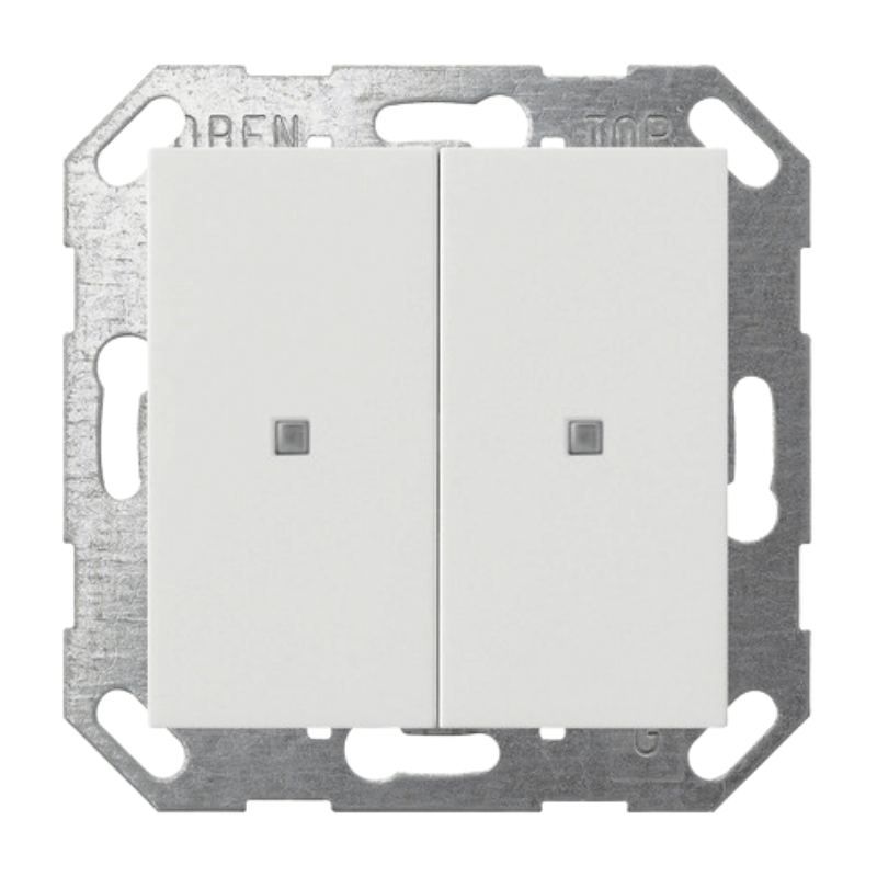 Gira  KNX-Tastsensor 517303– System 55, OneKNX, 2-fach, reinweiß glänzend