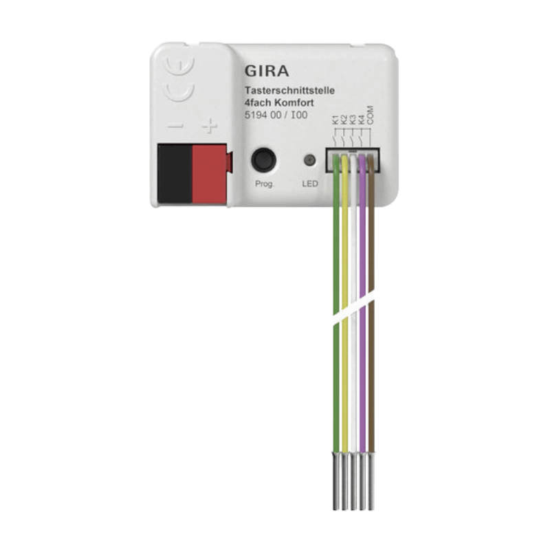 Gira KNX Taster-Busankoppler 519400 – 4-fach, Komfort