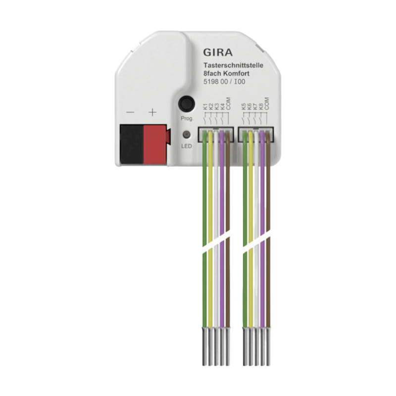 Gira KNX Taster-Busankoppler 519800 – 8-fach, Komfort