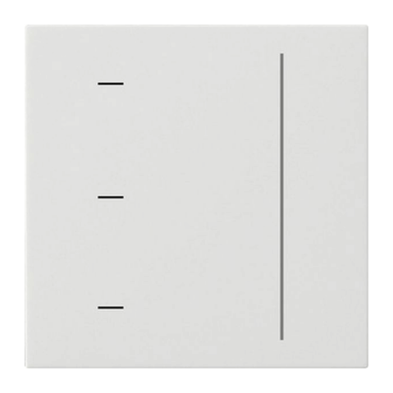 Gira 536527 Touchaufsatz für Tastdimmer – System 3000, reinweiß seidenmatt
