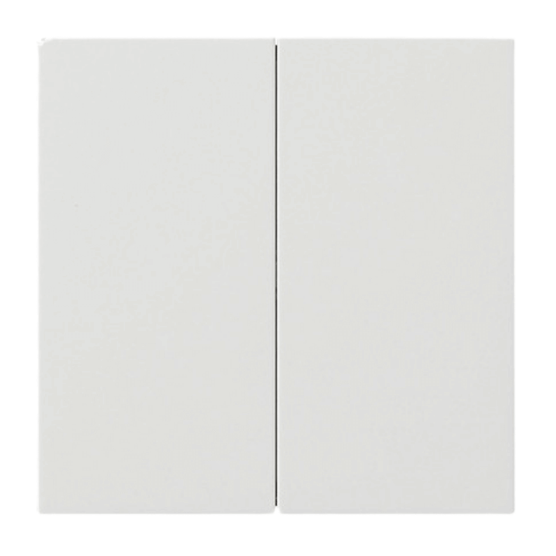 Gira Elektronik-Wippe 5370112 2-fach unbedruckt Flächenschalter Reinweiß glänzend System Fläche