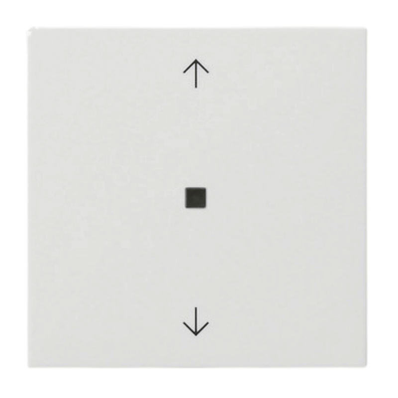 Gira Kontroll-Wippe 538803 1-fach mit Pfeilsymbolen reinweiß glänzend mit Kontrollfenster System 55