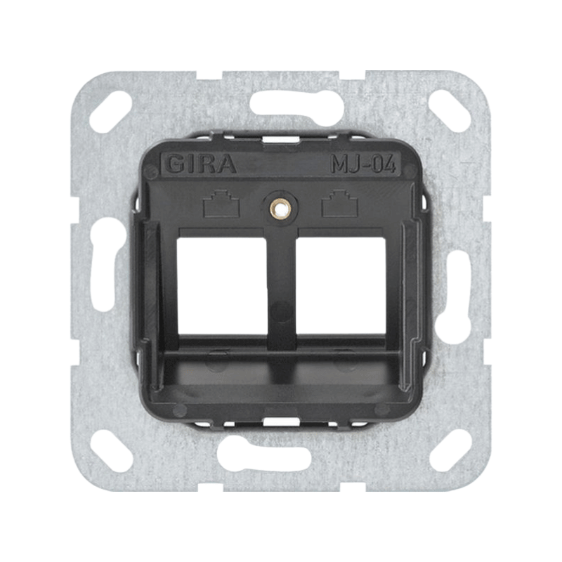 GIRA 560400 Tragring Modular-Jack – System 55, 2-fach, Typ 04