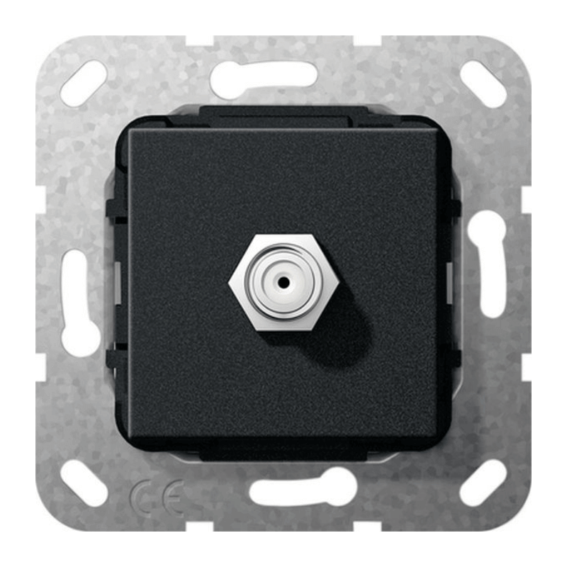 Gira 565010 SAT-Einsatz – 1-fach, F-Buchse, schwarz matt