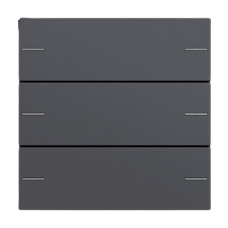 Gira Wippenset  für Tastsensor 4 575328 – System 55, 3-fach, anthrazit