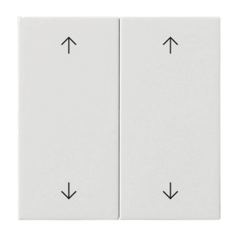 Gira Wippe 538703 2-fach mit Pfeilsymbolen Reinweiß glänzend System 55 S3000