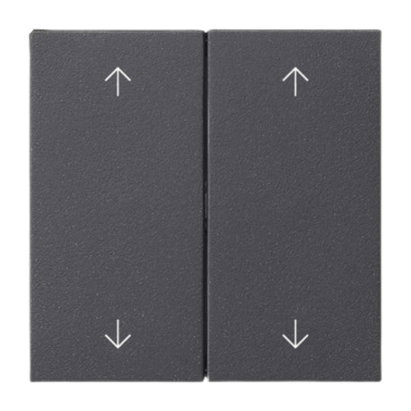 Gira Wippe 538728 2-fach mit Pfeilsymbolen Anthrazit System 55 S3000