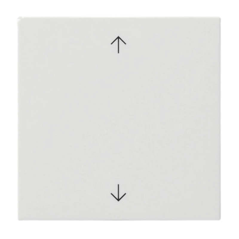 Gira Abdeckung 538903 – System 55, S3000, 1-fach klein, Pfeile, reinweiß glänzend