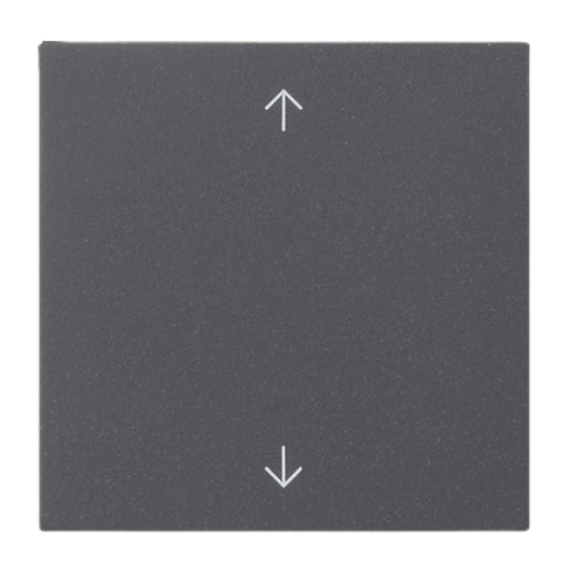 Gira Abdeckung 538928 –  System 55, S3000, 1-fach klein, Pfeile,anthrazit