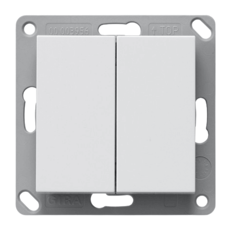 Gira Bluetooth-Wandsender 246203 – System 55, 2-fach, reinweiß glänzend