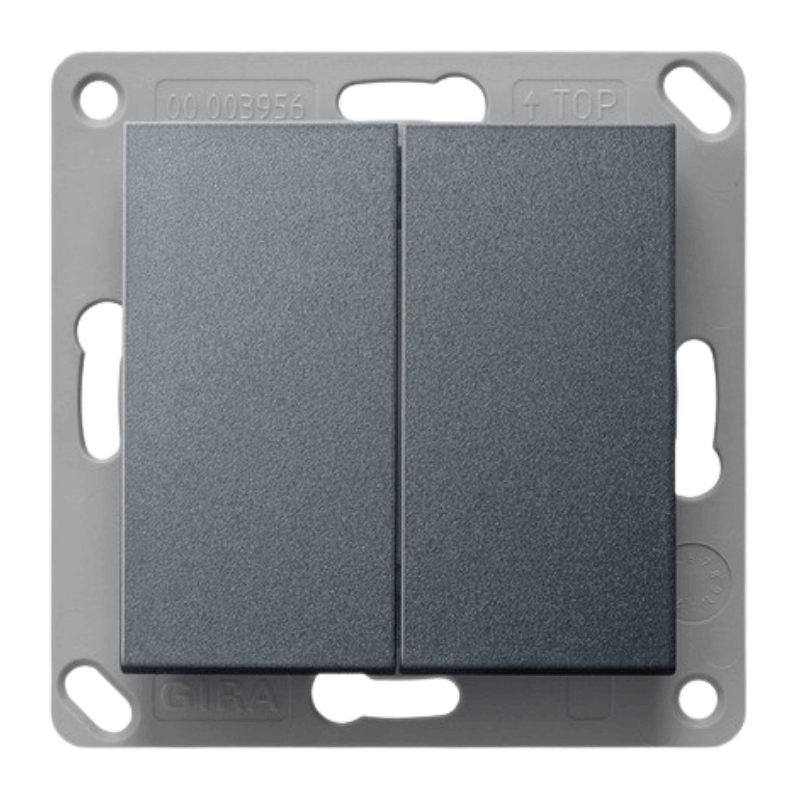 Gira Bluetooth-Wandsender 246228 – System 55, 2-fach, anthrazit