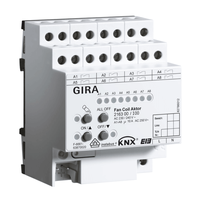 Gira KNX-Fan-Coil-Aktor 216300 – 6-fach, REG
