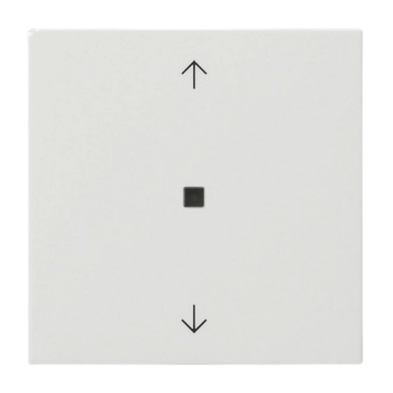 Gira KNX-RF Bedienaufsatz 510503 – System 55, 1-fach, Pfeile, reinweiß glänzend