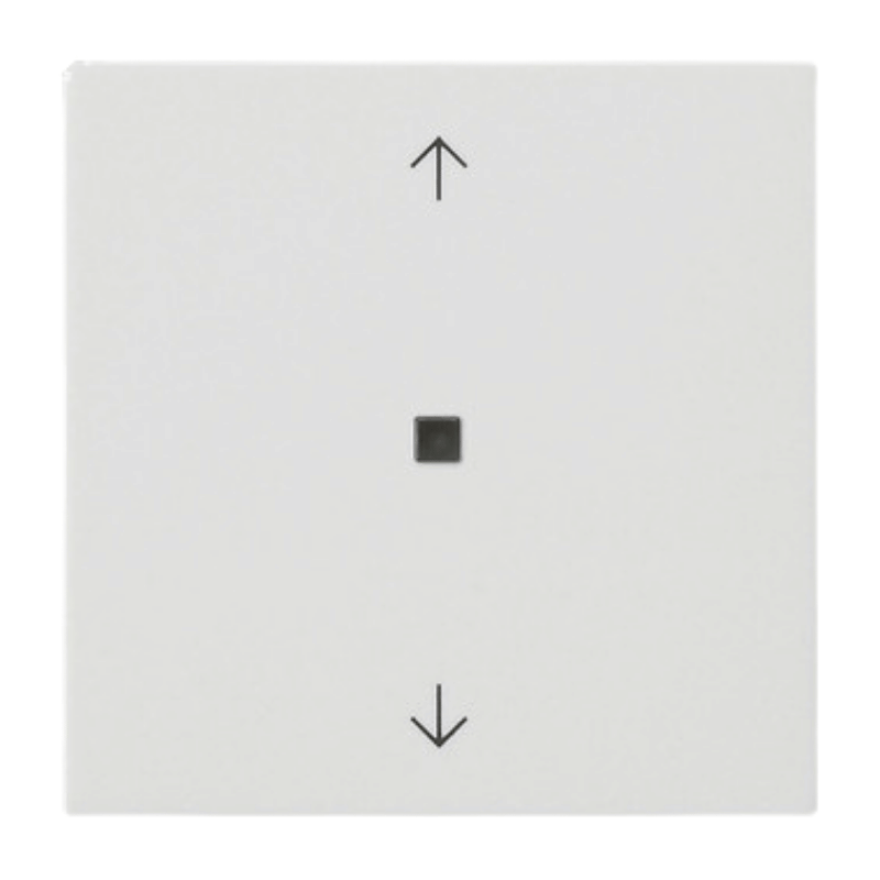 Gira KNX-RF-Bedienaufsatz 510527 – System 55, 1-fach, Pfeile, reinweiß seidenmatt