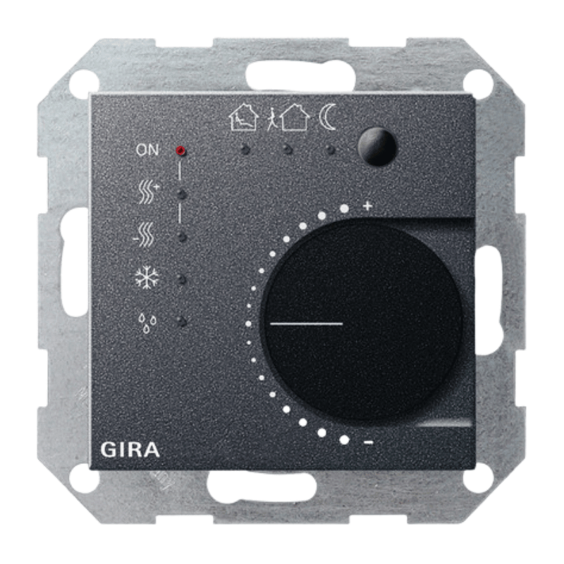 Gira KNX-Stetigregler 210028 – System 55, 4-fach, mit Tasterschnittstelle, anthrazit