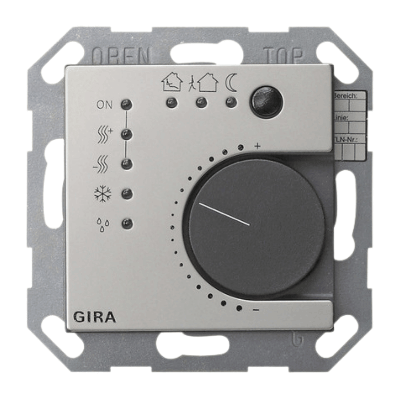 Gira KNX-Stetigregler 2100600 – System 55, 4-fach, mit Tasterschnittstelle, edelstahl
