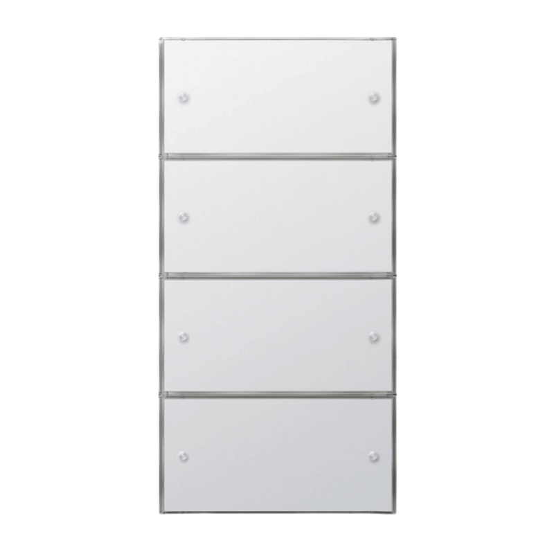 Gira KNX-Tastsensor 3 Flächenschalter 2035112 – 4-fach (2+2), Komfort