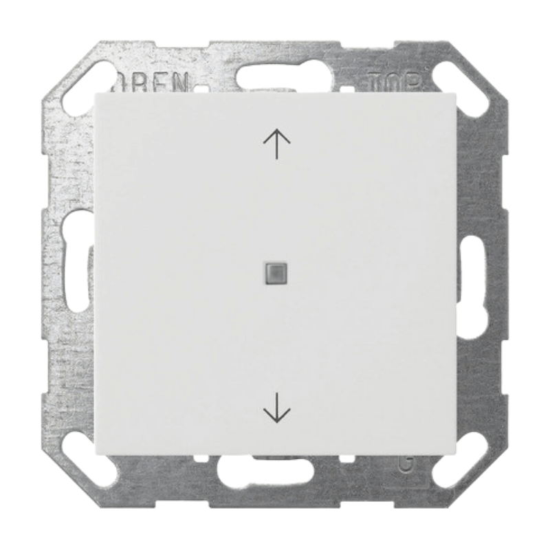 Gira KNX-Tastsensor 517227 – System 55, 1-fach, Pfeile, reinweiß seidenmatt