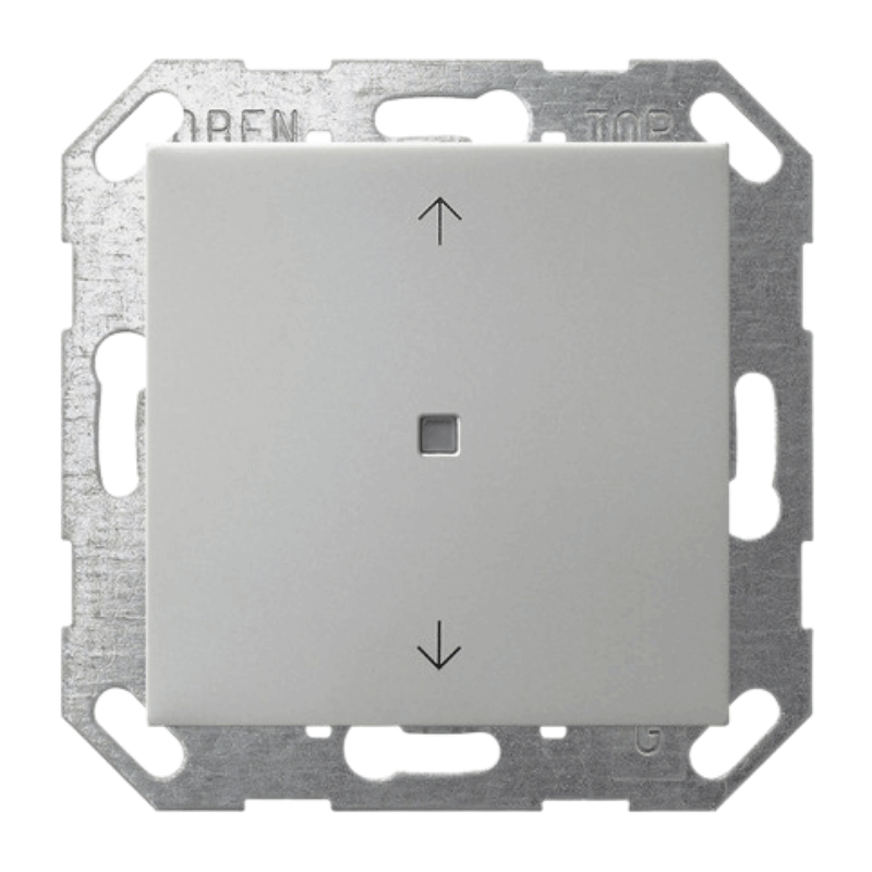 Gira KNX-Tastsensor 5172600 – System 55, 1-fach, Pfeile, edelstahl