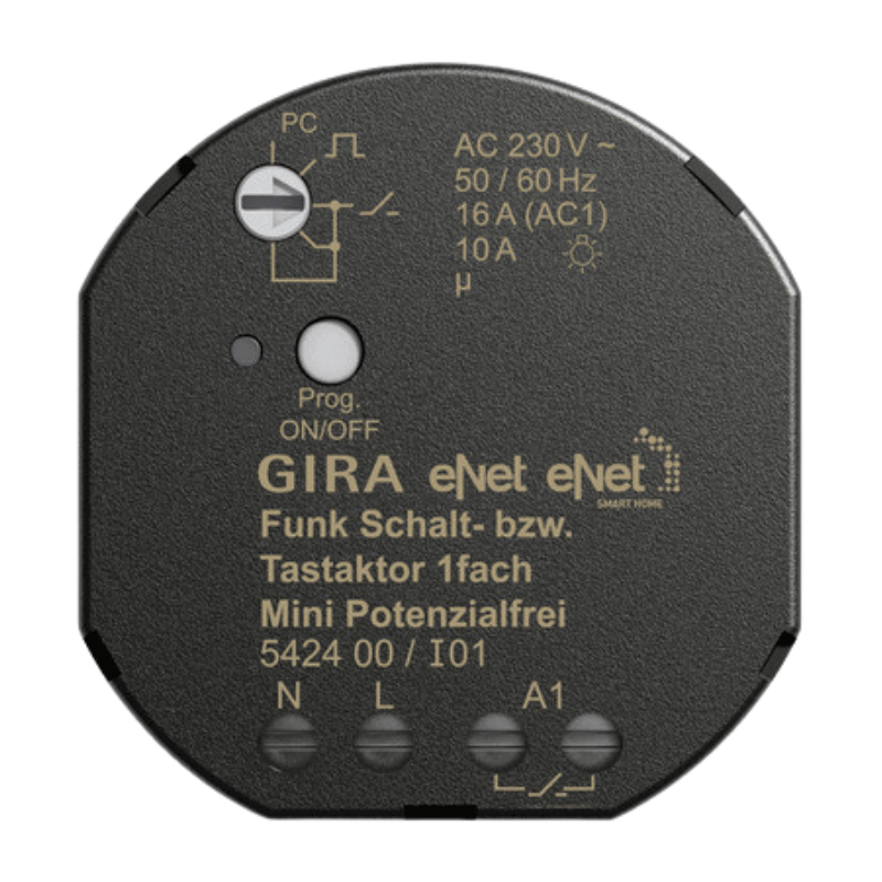 Gira Schaltaktor 542400 1-fach eNet Funk Unterputz Mini potentialfrei