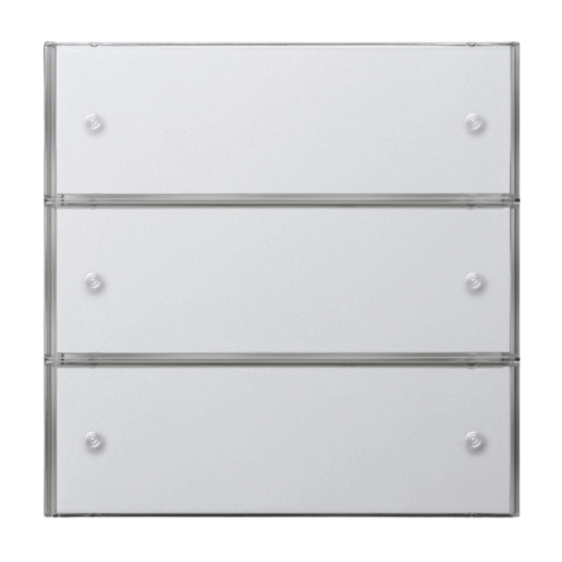 Gira KNX-Tastsensor 3 2033112 – Flächenschalter, Komfort, 3-fach, reinweiß