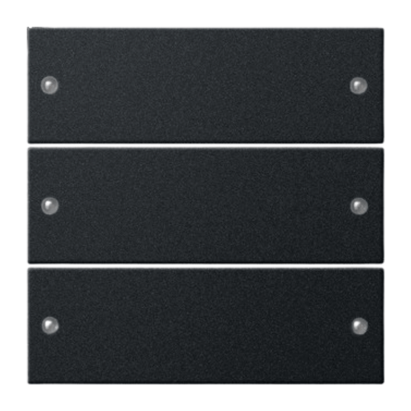 Gira TS3-Wippenset 2183005 – System 55, 3-fach, schwarz matt