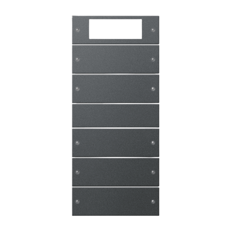 Gira TS3-Wippenset 219528 – System 55, 5-fach (2+3) Plus, anthrazit