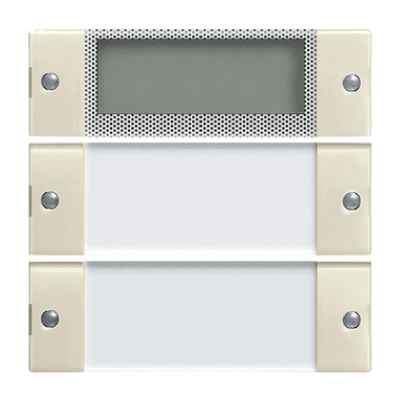 Gira TS3-Wippenset 214201 – System 55, 2-fach, beschriftbar, cremeweiß glänzend