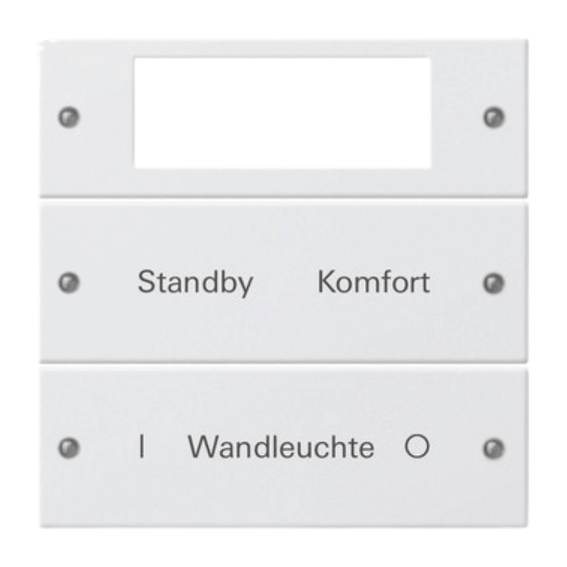 Gira TS3-Wippenset für Beschriftungsservice 221203 – System 55, 2-fach, Plus, reinweiß glänzend