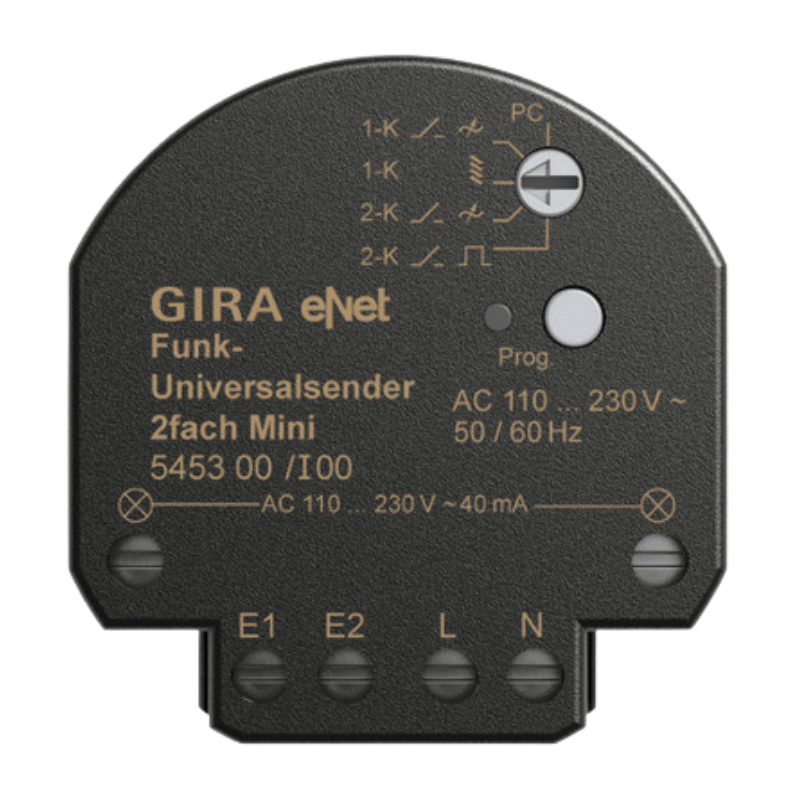 Gira Universalsender 545300 2-fach eNet Funk Mini
