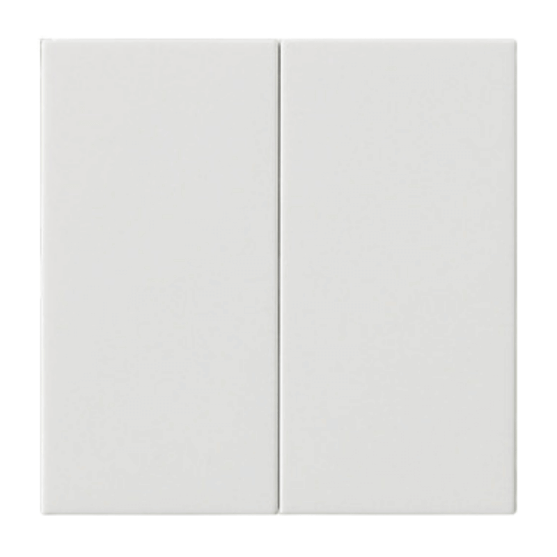 Gira Wippe 537003 2-fach unbedruckt reinweiß glänzend System 55