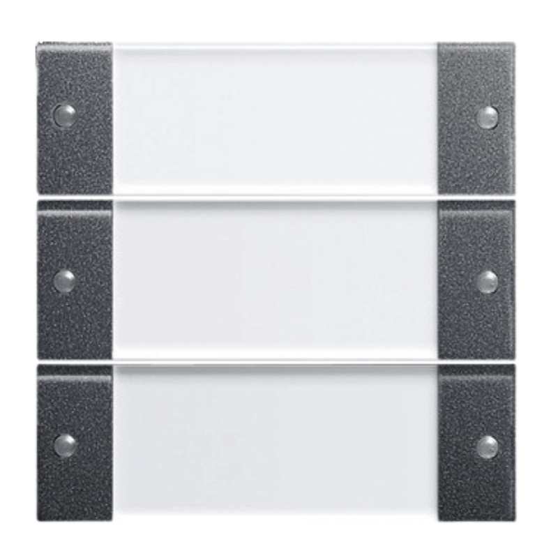 Gira TS3-Wippenset 213328 – System 55, 3-fach, beschreibbar, anthrazit