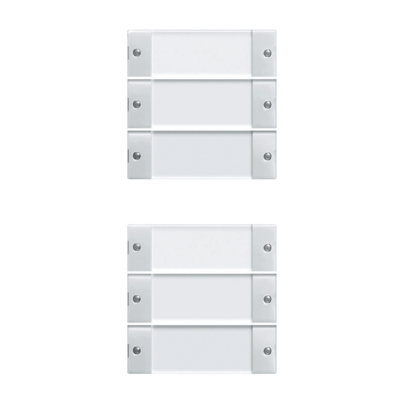 Gira TS3-Wippenset 213603 – System 55, 6-fach (3+3), reinweiß glänzend