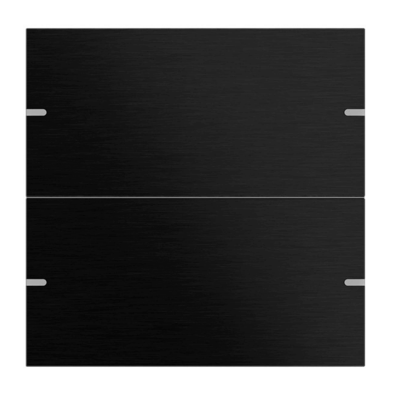 Gira Wippenset für Tastsensor 4 5022126 – 2-fach, aluminium schwarz