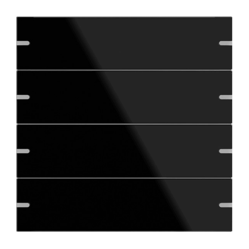 Gira Wippenset für Tastsensor 4 502405 – 4-fach, Glas schwarz
