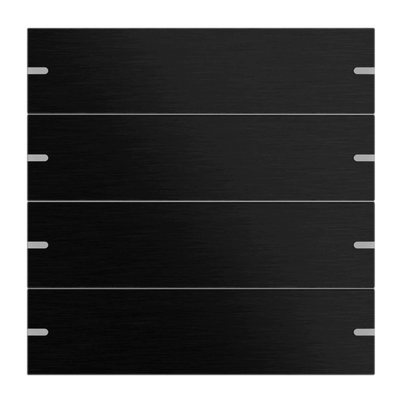 Gira Wippenset für Tastsensor 4 5024126 – 4-fach, aluminium schwarz