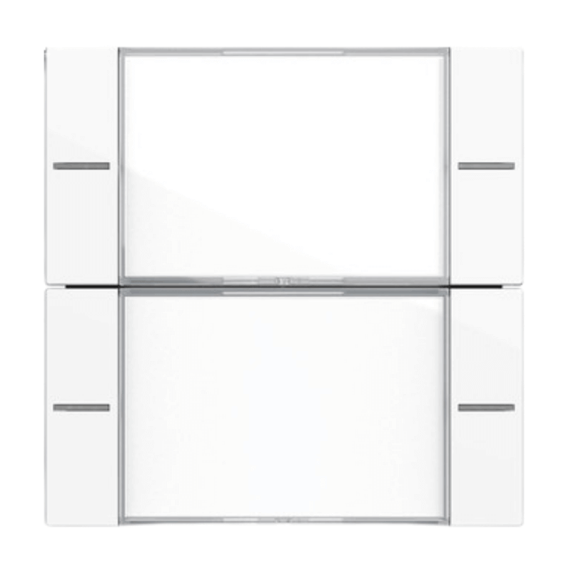 Gira Wippenset für Tastsensor 4 577203 – System 55, 2-fach, beschriftbar, reinweiß glänzend