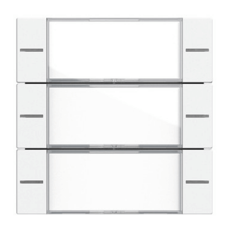 Gira Wippenset für Tastsensor 4 577327 – System 55, 3-fach, beschreibbar, reinweiß seidenmatt