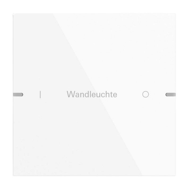 Gira Wippenset für Tastsensor 4 5031903 – System 55, 1-fach, beschreibbar, reinweiß glänzend