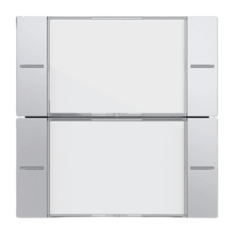 Gira Wippenset für Tastsensor 4 577226 – System 55, 2-fach, beschriftbar, alu