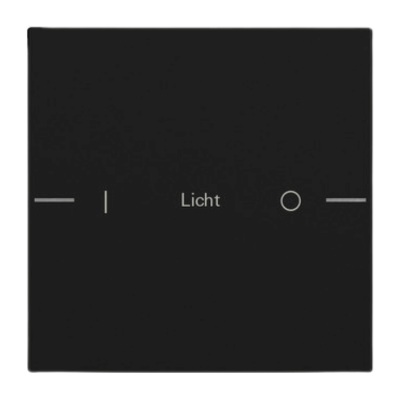 Gira Wippenset für Tastsensor 4 5761005 – System 55, 1-fach, individuell, schwarz matt