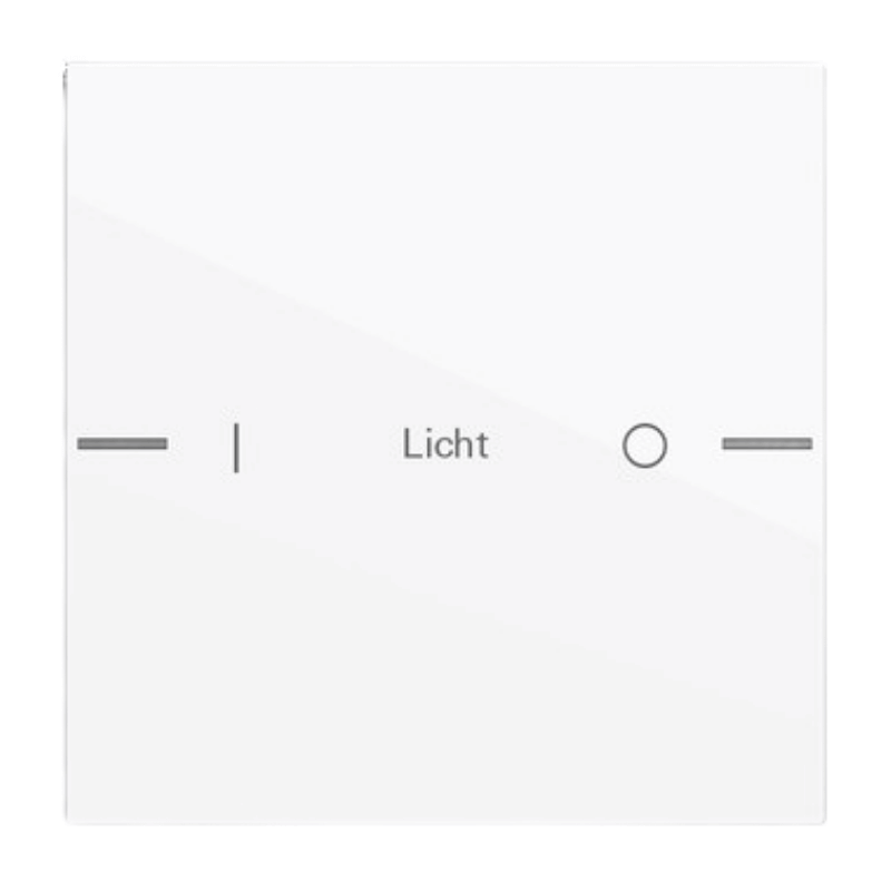 Gira Wippenset für Tastsensor 4 576103 – System 55, 1-fach, individuell, reinweiß glänzend