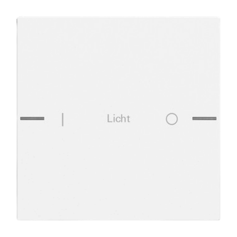 Gira Wippenset für Tastsensor 4 576127 – System 55, 1-fach, individuell, reinweiß seidenmatt