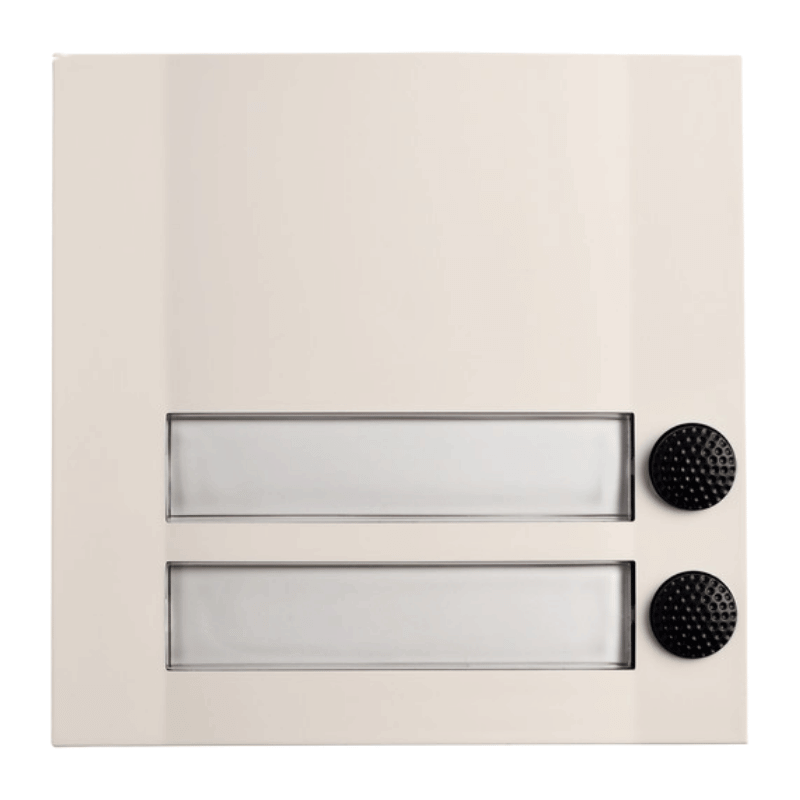 Grothe 51203 Klingeltaster – 2fach, DOMOLUX DUO WS/SW