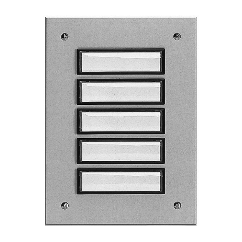 Grothe 55805 Etagenplatte UP – 5-fach, einreihig, aluminium eloxiert