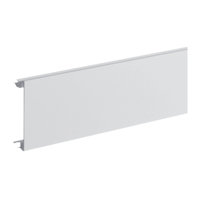 Hager BR08029016 Brüstungskanal-Oberteil 80 mm – 2 Meter, Kunststoff, verkehrsweiß