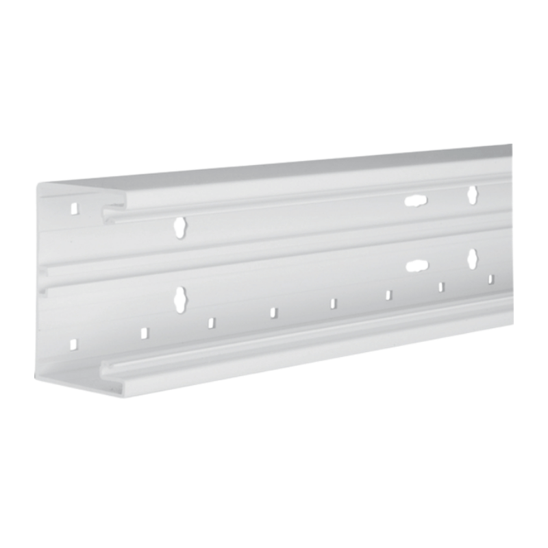 Hager BR6510019016 Brüstungskanal-Unterteil 80 mm – tehalit, Kunststoff, verkehrsweiß, 2 Meter