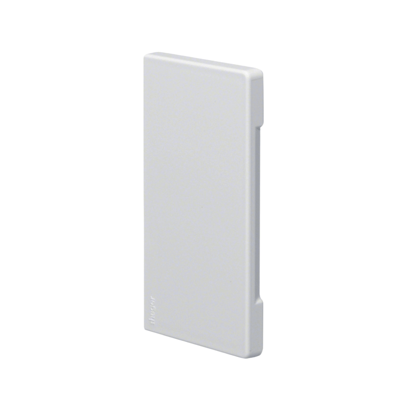 Hager BR6510069016 Brüstungskanal-Endstück 65x100 mm – Oberteil 80 mm, halogenfrei, verkehrsweiß